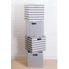imageDII Collapsible Polyester Storage Cube Chevron Gray LargeGray
