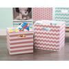 imageDII Collapsible Polyester Storage Cube Chevron Gray LargeRose