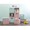 imageDII Collapsible Polyester Storage Cube Chevron Gray LargeRose