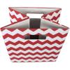 imageDII Collapsible Polyester Storage Cube Chevron Gray LargeRust