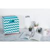 imageDII Collapsible Polyester Storage Cube Chevron Gray LargeTeal