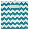 imageDII Collapsible Polyester Storage Cube Chevron Gray LargeTeal