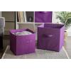 imageDII Non Woven Fabric Storage Bin Collection Collapsible Organizer Cube Small Set 11x11x11quot Millennial Pink 2 CountEggplant