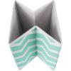 imageDII Non Woven Polyester Storage Bin Chevron Gray Small Set of 2Aqua