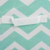 imageDII Non Woven Polyester Storage Bin Chevron Gray Small Set of 2Aqua