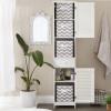 imageDII Non Woven Polyester Storage Bin Chevron Gray Small Set of 2Gray