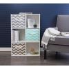 imageDII Non Woven Polyester Storage Bin Chevron Gray Small Set of 2Gray