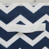 imageDII Non Woven Polyester Storage Bin Chevron Gray Small Set of 2Nautical Blue
