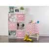 imageDII Non Woven Polyester Storage Bin Chevron Gray Small Set of 2Rose