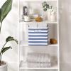 imageDII Polyester Cube Storage Collection Hard Sided Collapsible 11x11x11quot BlackFrench Blue