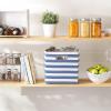 imageDII Polyester Cube Storage Collection Hard Sided Collapsible 11x11x11quot BlackFrench Blue