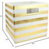 imageDII Polyester Cube Storage Collection Hard Sided Collapsible 11x11x11quot BlackGold