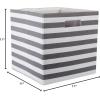 imageDII Polyester Cube Storage Collection Hard Sided Collapsible 11x11x11quot BlackGray