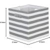 imageDII Polyester Cube Storage Collection Hard Sided Collapsible 11x11x11quot BlackMineral