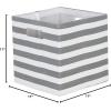 imageDII Polyester Cube Storage Collection Hard Sided Collapsible 11x11x11quot BlackMineral