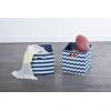 imageDII Polyester Cube Storage Collection Hard Sided Collapsible 11x11x11quot BlackNautical Blue