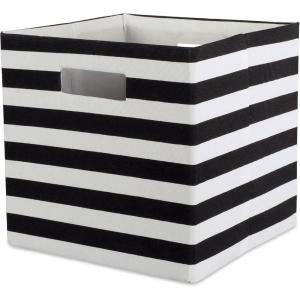 imageDII Polyester Cube Storage Collection Hard Sided Collapsible 11x11x11quot BlackBlack