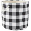 imageDII Buffalo Check Storage Collection Collapsible Bin with Handles Large Rectangle 175x12x15 Tri Color BlackBlack  White