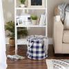 imageDII Buffalo Check Storage Collection Collapsible Bin with Handles Large Rectangle 175x12x15 Tri Color BlackNavy  Offwhite