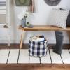 imageDII Buffalo Check Storage Collection Collapsible Bin with Handles Large Rectangle 175x12x15 Tri Color BlackNavy  Offwhite