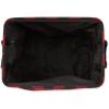 imageDII Buffalo Check Storage Collection Collapsible Bin with Handles Large Rectangle 175x12x15 Tri Color BlackRed  Black