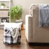 imageDII Buffalo Check Storage Collection Collapsible Bin with Handles Large Rectangle 175x12x15 Tri Color BlackTri Color Black
