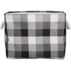 imageDII Buffalo Check Storage Collection Collapsible Bin with Handles Large Rectangle 175x12x15 Tri Color BlackTri Color Black