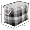 imageDII Buffalo Check Storage Collection Collapsible Bin with Handles Large Rectangle 175x12x15 Tri Color BlackTri Color Black
