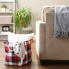 imageDII Buffalo Check Storage Collection Collapsible Bin with Handles Large Rectangle 175x12x15 Tri Color BlackTri Color Cardinal Red