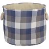 imageDII Buffalo Check Storage Collection Collapsible Bin with Handles Large Rectangle 175x12x15 Tri Color BlackTri Color French Blue