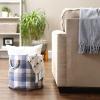 imageDII Buffalo Check Storage Collection Collapsible Bin with Handles Large Rectangle 175x12x15 Tri Color BlackTri Color French Blue