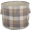 imageDII Buffalo Check Storage Collection Collapsible Bin with Handles Large Rectangle 175x12x15 Tri Color BlackTri Color Stone