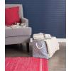 imageDII Chevron Woven Paper Storage Organizer Bin Laundry Hamper Organize Clothing Toys Pet Supplies Accessories Kids ampamp Baby Nursery Basket Medium Rectangle StoneNautical Blue