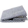 imageDII Chevron Woven Paper Storage Organizer Bin Laundry Hamper Organize Clothing Toys Pet Supplies Accessories Kids ampamp Baby Nursery Basket Medium Rectangle StoneNautical Blue