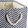 imageDII Chevron Woven Paper Storage Organizer Bin Laundry Hamper Organize Clothing Toys Pet Supplies Accessories Kids ampamp Baby Nursery Basket Medium Rectangle StoneNautical Blue