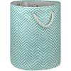 imageDII Chevron Woven Paper Storage Organizer Bin Laundry Hamper Organize Clothing Toys Pet Supplies Accessories Kids ampamp Baby Nursery Basket Medium Rectangle StoneAqua