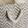 imageDII Chevron Woven Paper Storage Organizer Bin Laundry Hamper Organize Clothing Toys Pet Supplies Accessories Kids ampamp Baby Nursery Basket Medium Rectangle StoneGray