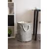 imageDII Chevron Woven Paper Storage Organizer Bin Laundry Hamper Organize Clothing Toys Pet Supplies Accessories Kids ampamp Baby Nursery Basket Medium Rectangle StoneBlack