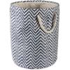 imageDII Chevron Woven Paper Storage Organizer Bin Laundry Hamper Organize Clothing Toys Pet Supplies Accessories Kids ampamp Baby Nursery Basket Medium Rectangle StoneNautical Blue