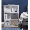 imageDII Collapsible Polyester Storage Cube Honeycomb Gray Small