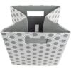 imageDII Collapsible Polyester Storage Cube Honeycomb Gray Small