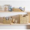 imageDII Decorative Woven Seagrass Cube with Metallic for Bathroom ampamp Home Organization Solutions to Enhance Dcor ampamp Add Functionality Medium Cube  11x11x11 Gold