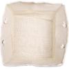 imageDII Durable Woven Striped Storage Bin Collapsible with Soft Rope Handles Reinforced with Metal Grommets Medium 15x10x12 PinkAqua