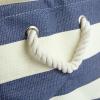 imageDII Durable Woven Striped Storage Bin Collapsible with Soft Rope Handles Reinforced with Metal Grommets Medium 15x10x12 PinkNautical Blue