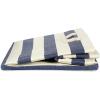 imageDII Durable Woven Striped Storage Bin Collapsible with Soft Rope Handles Reinforced with Metal Grommets Medium 15x10x12 PinkNautical Blue