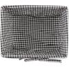 imageDII Farmhouse Chicken Wire Storage Baskets with Liner Medium Antique Black ampamp White Gingham Check 11x788x7quot 2 PieceAntique Black  White Gingham Check