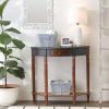 imageDII Farmhouse Chicken Wire Storage Baskets with Liner Medium Antique Black ampamp White Gingham Check 11x788x7quot 2 PieceAntique French Blue Gingham Check