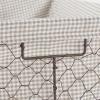 imageDII Farmhouse Chicken Wire Storage Baskets with Liner Medium Antique Black ampamp White Gingham Check 11x788x7quot 2 PieceRustic Stone Gingham Check