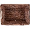 imageDII Hyacinth Collection Storage Baskets Large Set Assorted Sizes Natural 5 PieceDark Brown