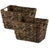imageDII Hyacinth Collection Storage Baskets Large Set Assorted Sizes Natural 5 PieceGray Wash